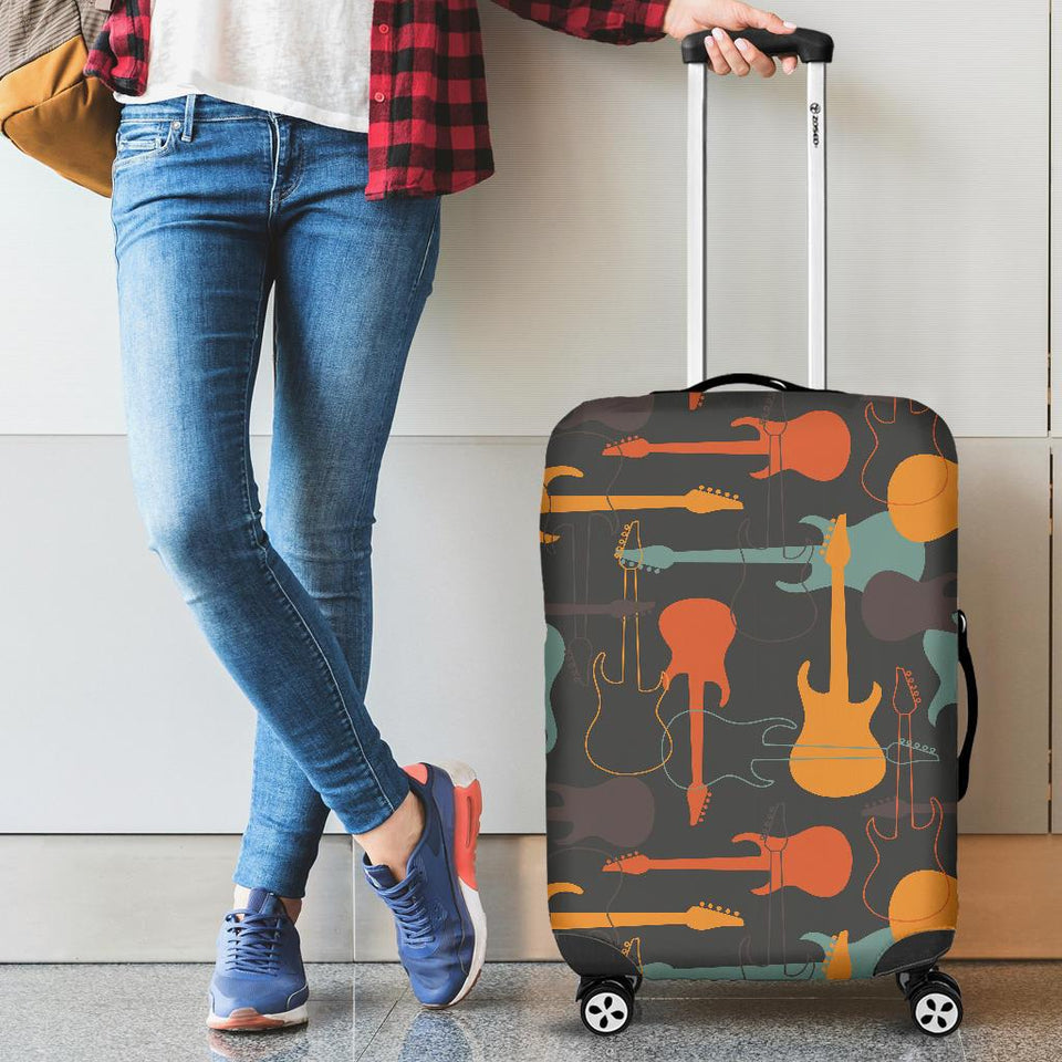Electric Guitars Pattern Cabin Suitcases Luggages