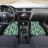 Toucan Tropical Leaves Design Pattern  Front Car Mats