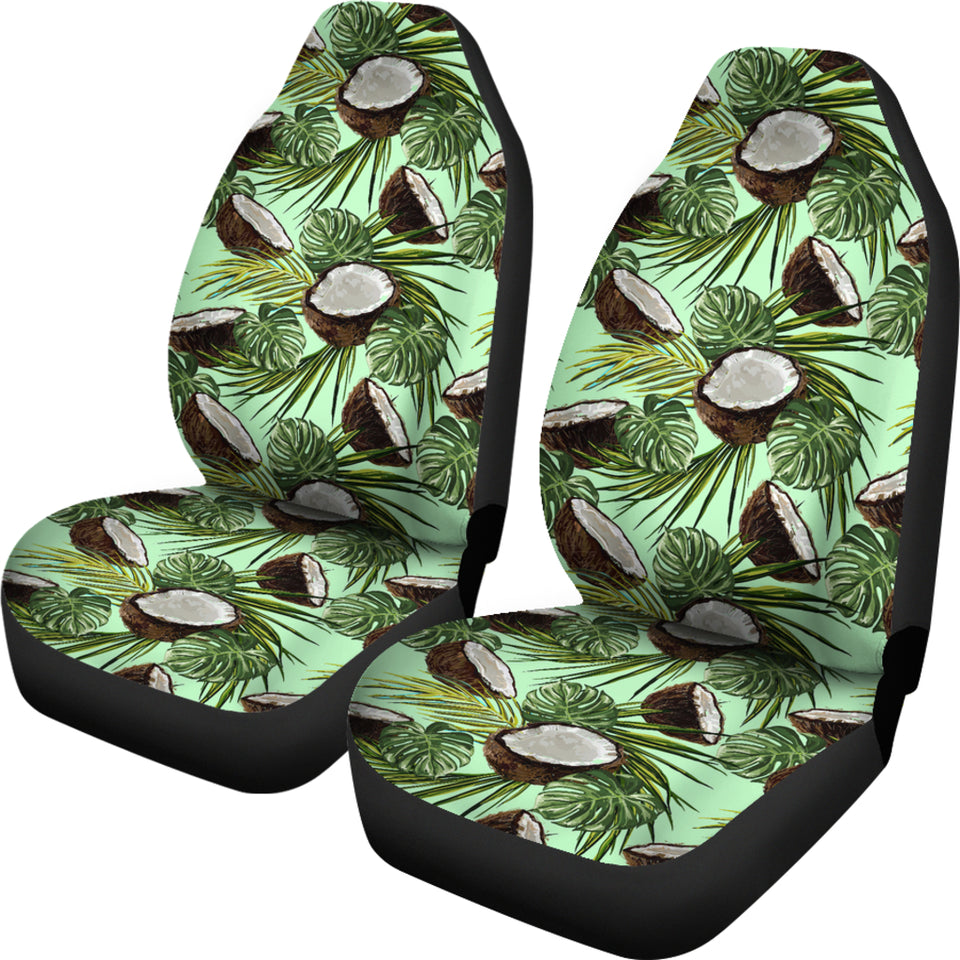 Coconut Pattern Print Design 02 Universal Fit Car Seat Covers