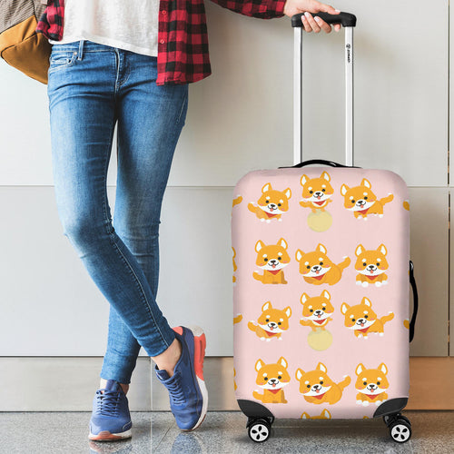 Cute Shiba Inu Dog Pattern  Cabin Suitcases Luggages