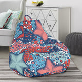 Hand Drawn Colorful Starfish Bean Bag Cover