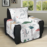 Cute cartoon dinosaurs tree pattern Recliner Cover Protector