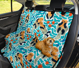 Cute Sea Otters Fishe Sea Urchin Pattern Dog Car Seat Covers