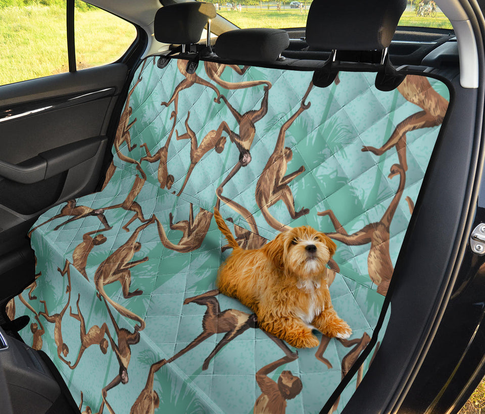 Monkey Palm Tree Background Dog Car Seat Covers