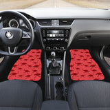 Ostrich Pattern Print Design 03 Front and Back Car Mats