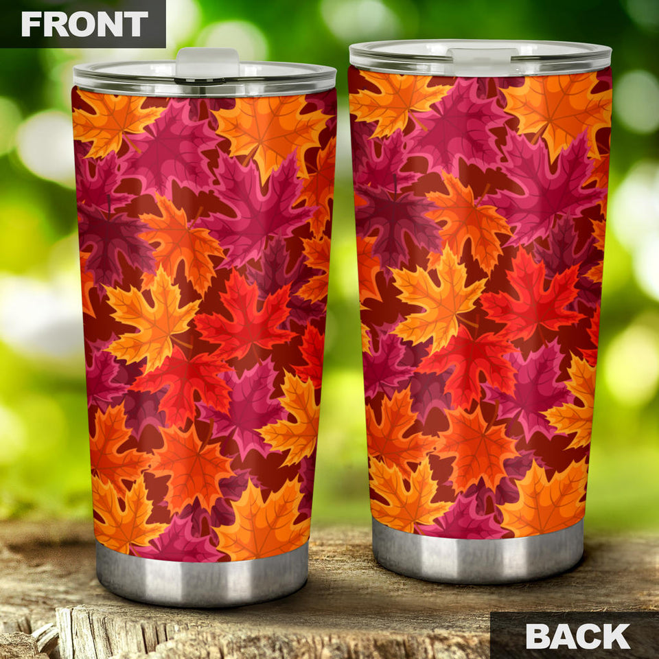 Autumn Maple Leaf Pattern Tumbler