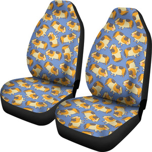 Guinea Pig Pattern Print Design 02 Universal Fit Car Seat Covers