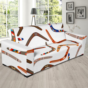 Boomerang Australian Aboriginal Ornament Pattern Sofa Slipcover