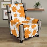 Orange Maple Leaf pattern Chair Cover Protector