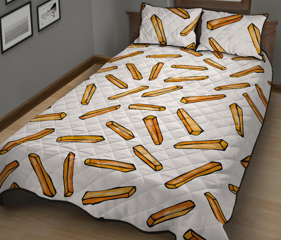 French fries potato pattern Quilt Bed Set
