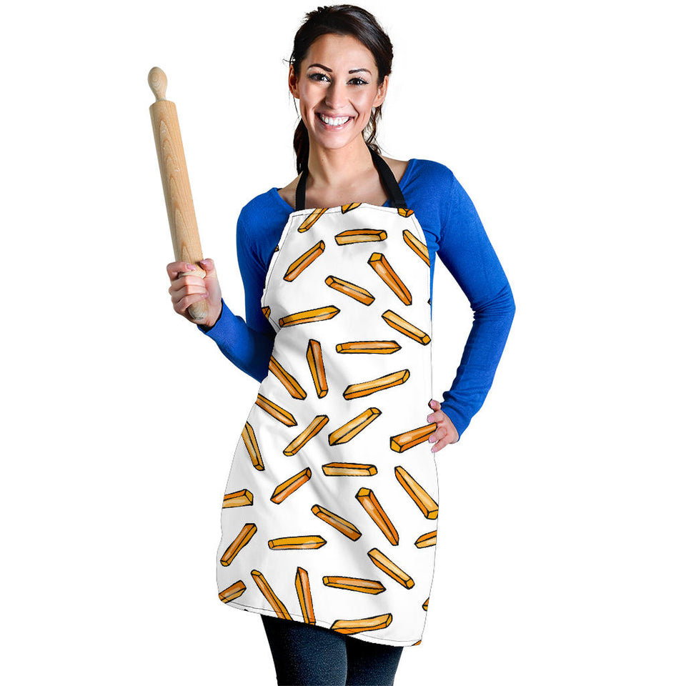 French Fries Potato Pattern Adjustable Apron