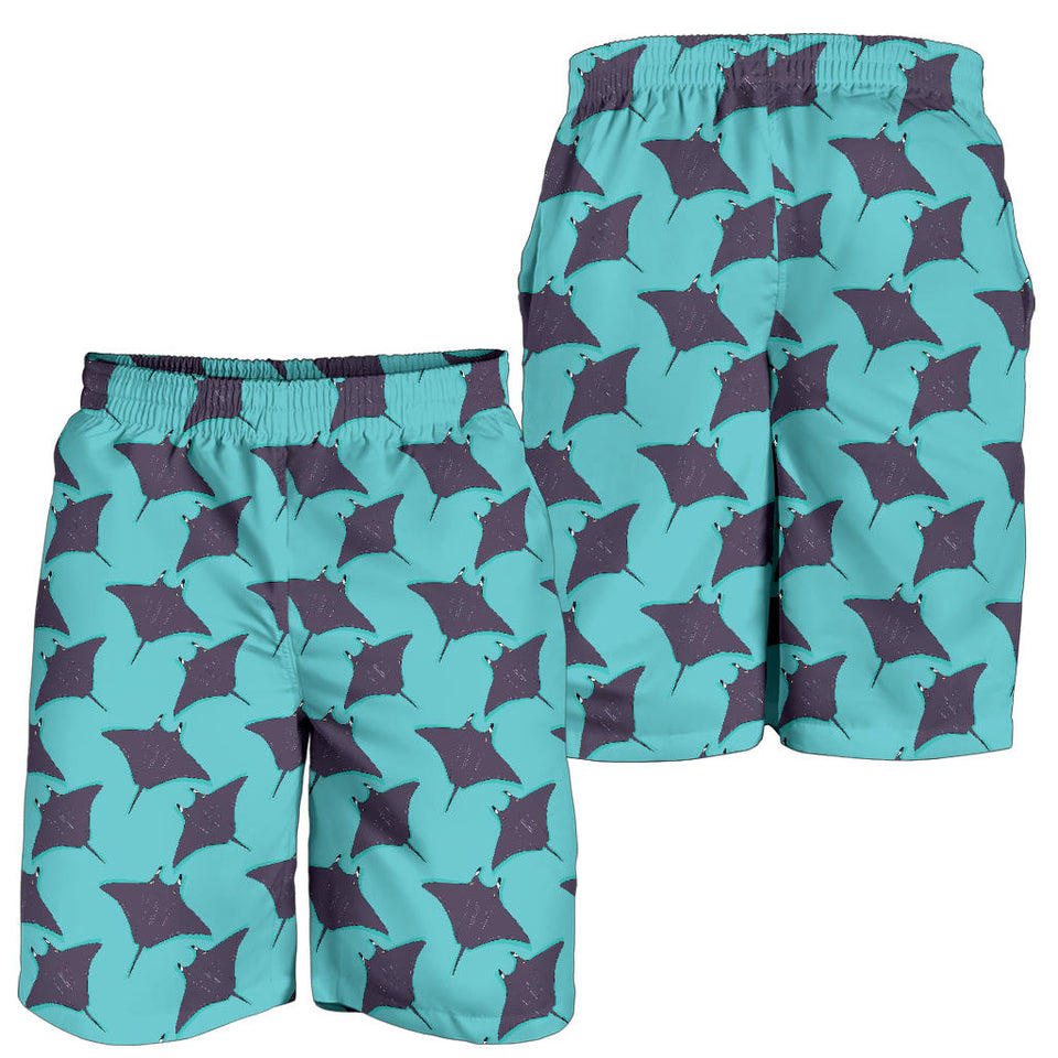 Stingray Pattern Print Design 02 Men Shorts