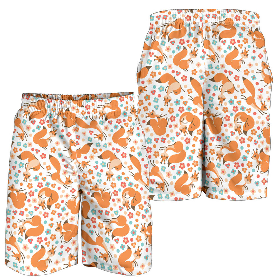 Squirrel Pattern Print Design 05 Men Shorts