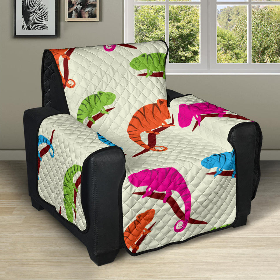 Colorful Chameleon lizard pattern Recliner Cover Protector
