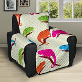 Colorful Chameleon lizard pattern Recliner Cover Protector