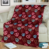 Pretzels Pattern Print Design 05 Premium Blanket