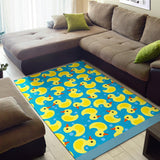 Duck Toy Pattern Print Design 04 Area Rug