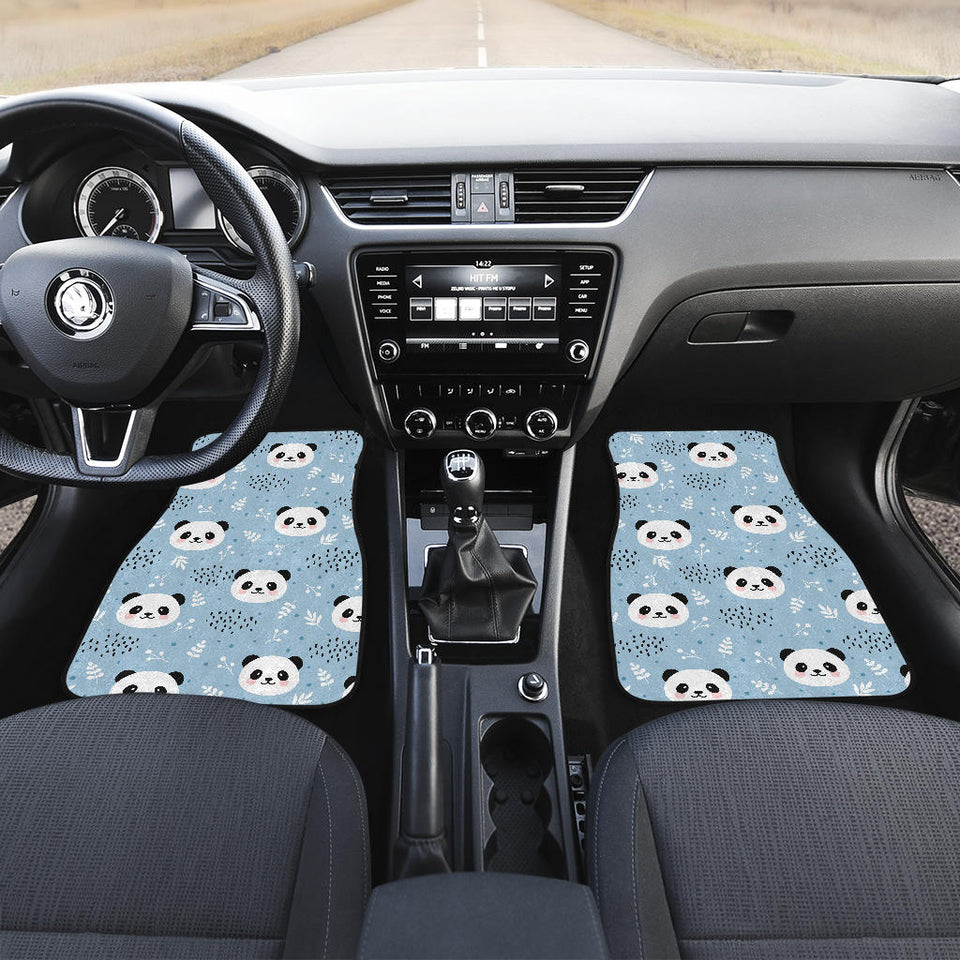 Cute Panda Pattern Front Car Mats