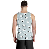 Sheep polka dot cloud pattern Men Tank Top