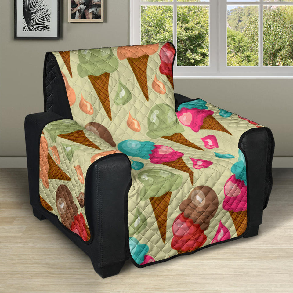 Colorful ice cream pattern Recliner Cover Protector