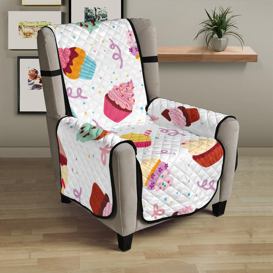 Cake cupcake design pattern Chair Cover Protector