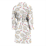 Tennis Pattern Print Design 04 Men's Bathrobe