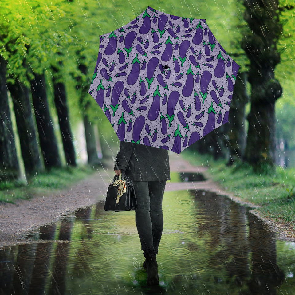 Eggplant Pattern Print Design 03 Umbrella