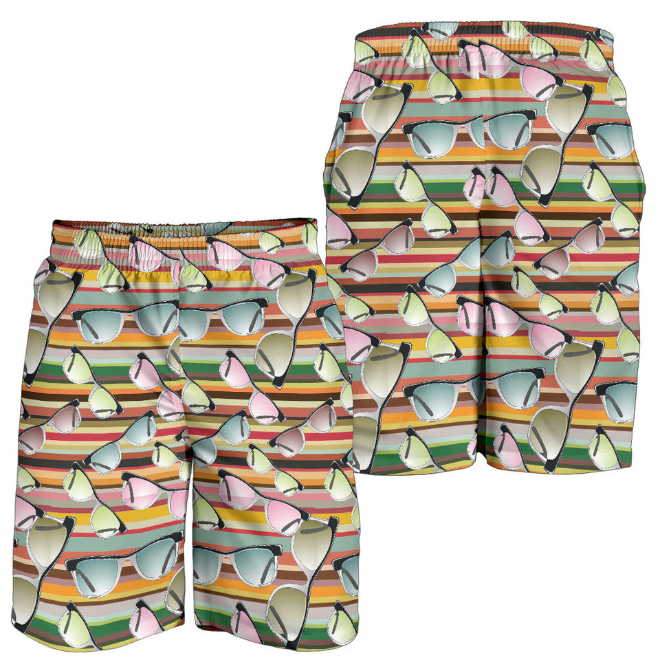 Sun Glasses Pattern Print Design 02 Men Shorts