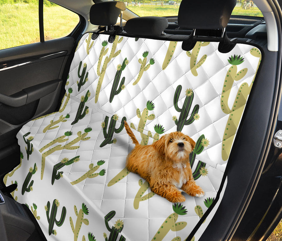Cute Cactus Pattern Dog Car Seat Covers