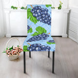 Watercolor Grape Pattern Dining Chair Slipcover
