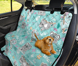 Cute Koalas Blue Background Pattern Dog Car Seat Covers