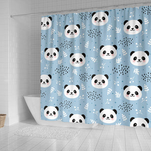 Cute Panda Pattern Shower Curtain Fulfilled In US