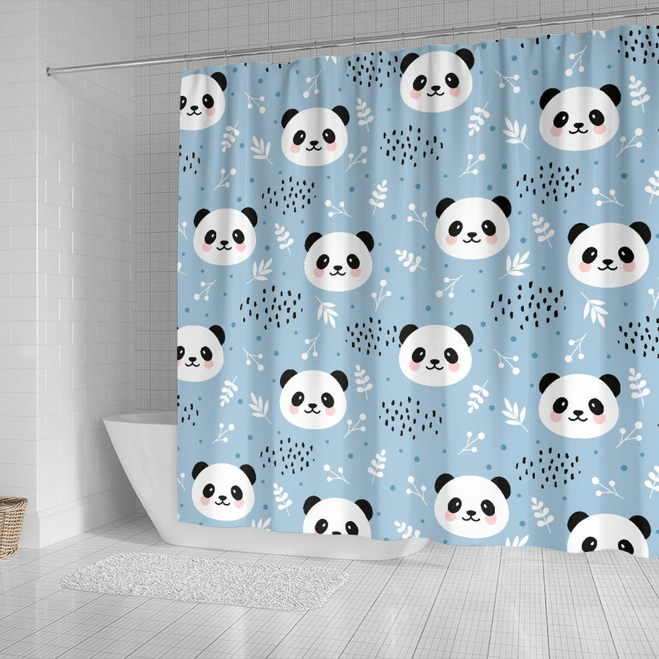 Cute Panda Pattern Shower Curtain Fulfilled In US