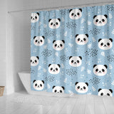 Cute Panda Pattern Shower Curtain Fulfilled In US
