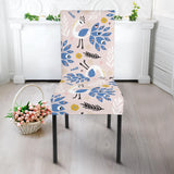 Cute Peacock Pattern Dining Chair Slipcover