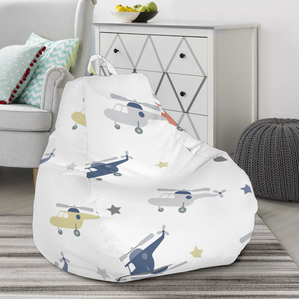 Cute Helicopter Star Pattern Bean Bag Cover