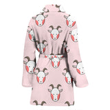 Cute Goat Pattern Women'S Bathrobe