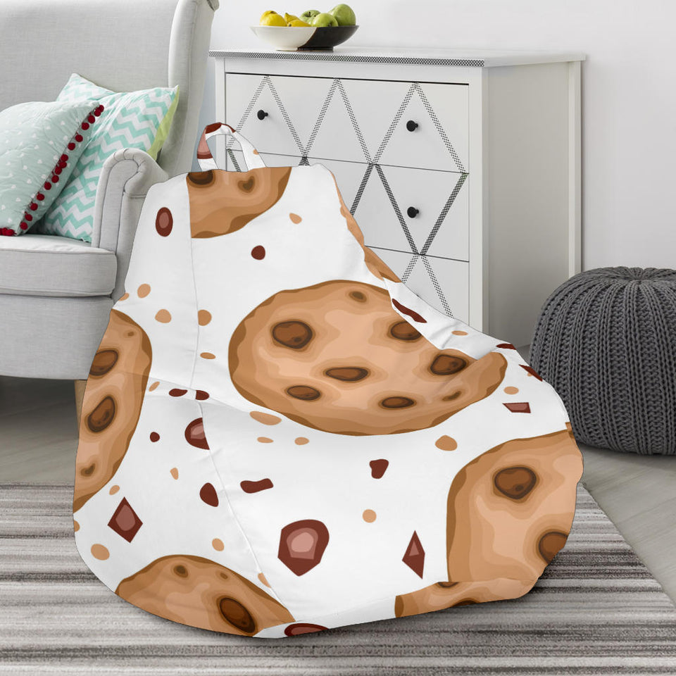 Chocolate Chip Cookie Pattern Bean Bag Cover