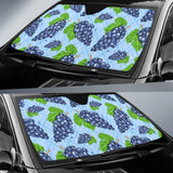 Watercolor Grape Pattern Car Sun Shade