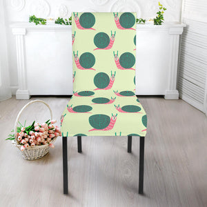 Snail Pattern Print Design 04 Dining Chair Slipcover