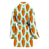 Carrot Pattern Print Design 03 Women's Bathrobe