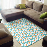 Fried Eggs Pattern Print Design 04 Area Rug