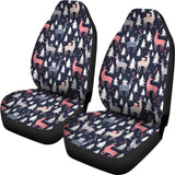 Deers Winter Christmas Pattern Universal Fit Car Seat Covers