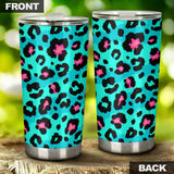 Green Leopard Skin Print Pattern Tumbler