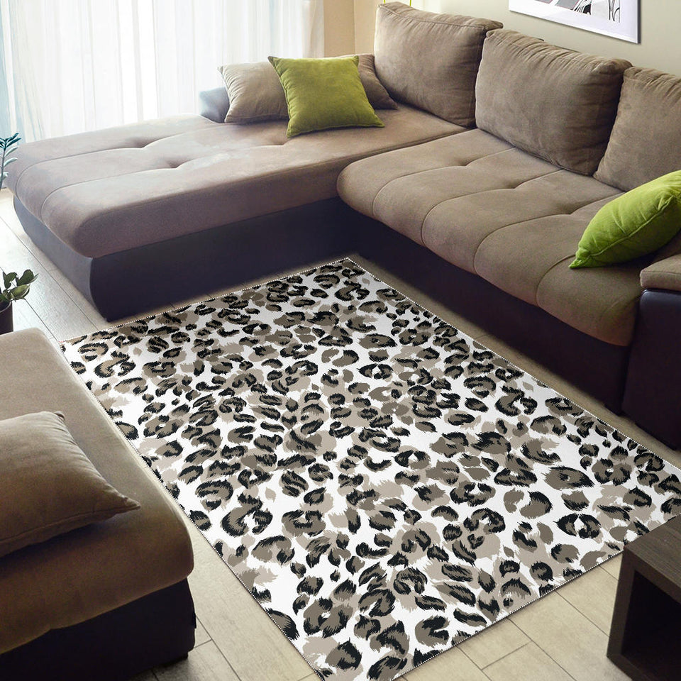 Leopard Skin Print Pattern Area Rug
