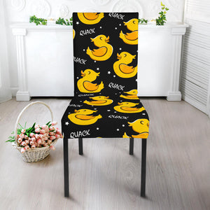 Duck Toy Pattern Print Design 05 Dining Chair Slipcover