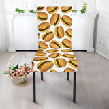 Hamburger Pattern Print Design 03 Dining Chair Slipcover