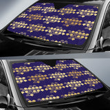 Beautiful Japanese Fan Pattern Car Sun Shade