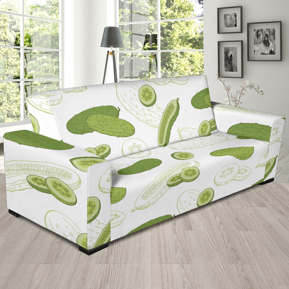 Cucumber Sketch Pattern Sofa Slipcover
