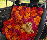 Autumn Maple Leaf Pattern Dog Car Seat Covers